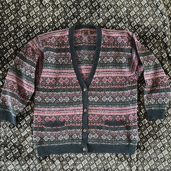 Vintage 100% Wool Eddie Bauer Cardigan - Picture 1 of 4
